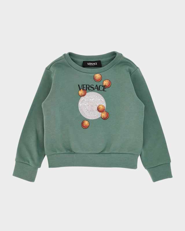 Boy's Basketball Graphic Logo-Print Sweatshirt, Size 12M-4